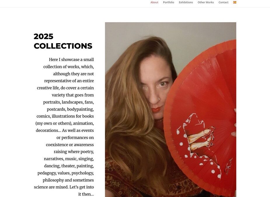 Bilingual Artist Portfolio Website – Concept, Design & Build