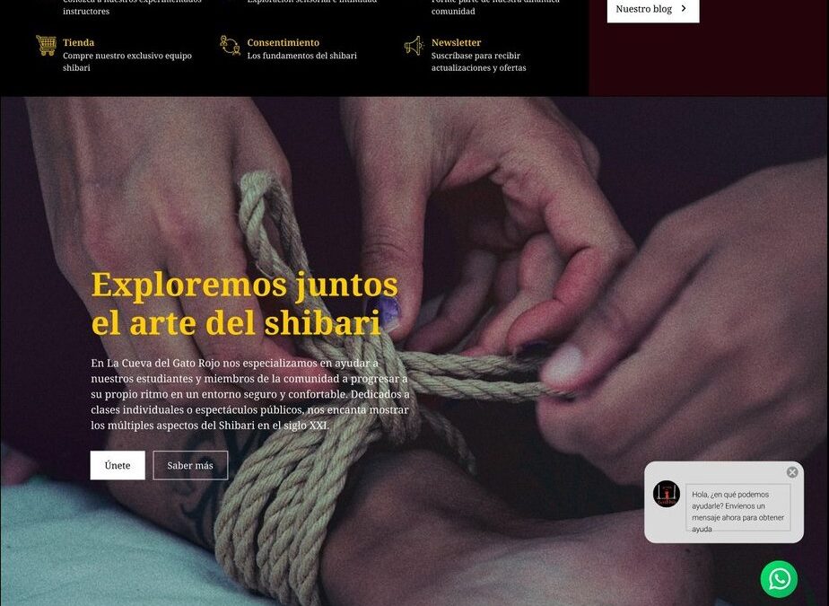 The Art of Shibari – Custom Website Design & Build